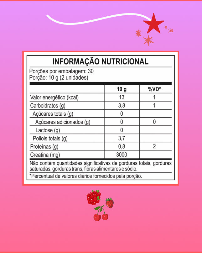 Creatina Frutas Vermelhas