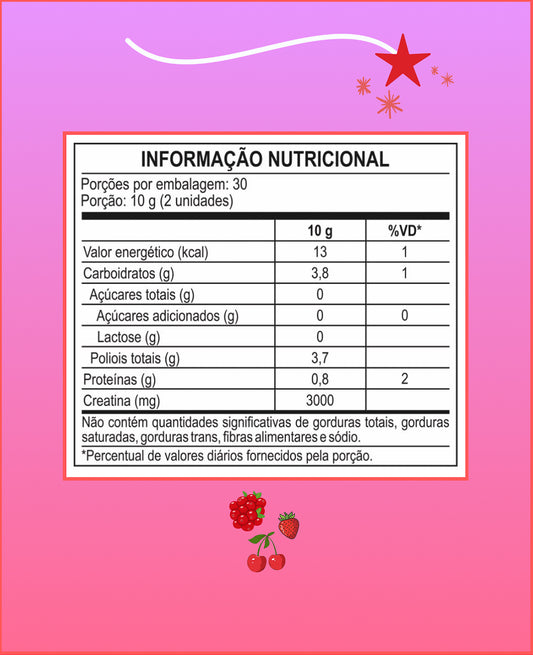 Creatina - Frutas Vermelhas