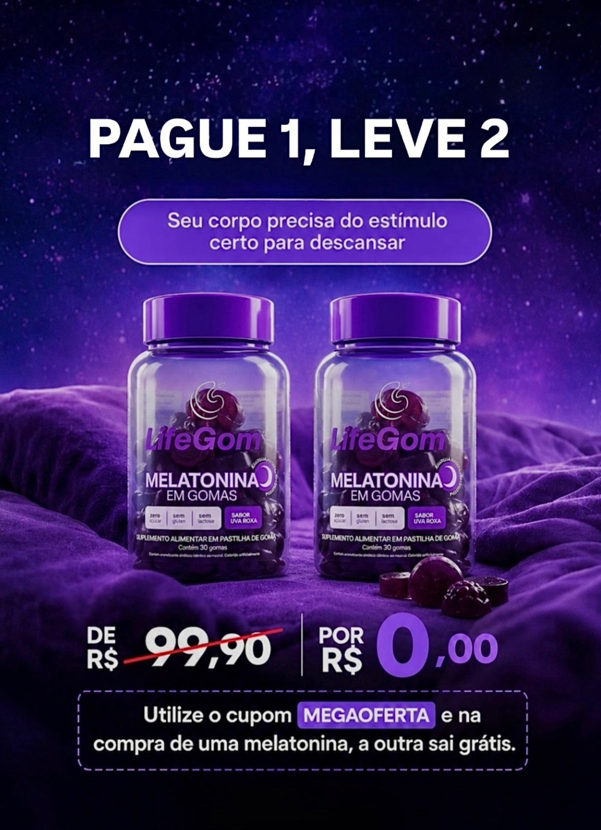 Melatonina LifeGom em gomas