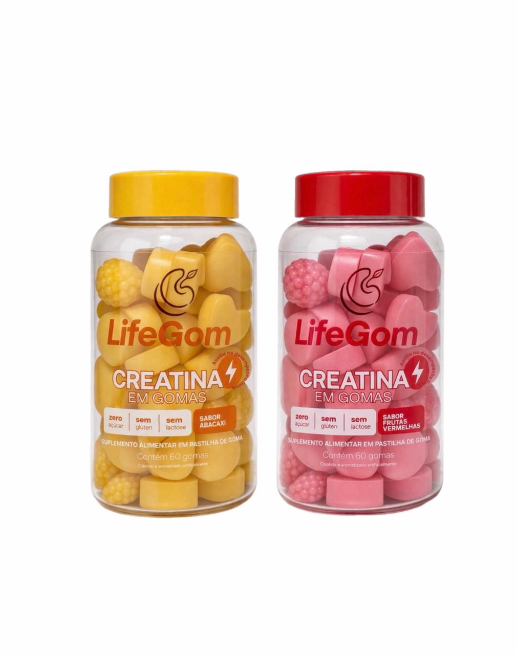 Creatina Abacaxi + Creatina Frutas Vermelhas