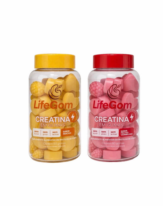 Creatina Abacaxi + Creatina Frutas Vermelhas