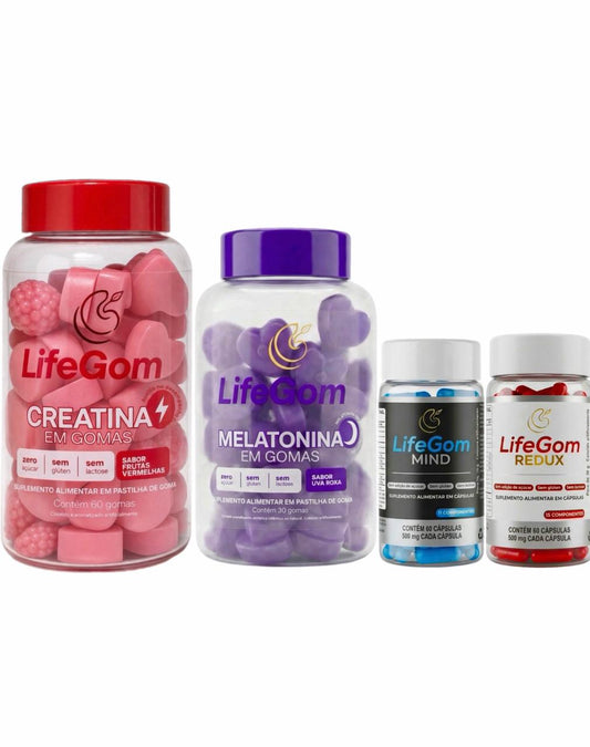 Creatina Frutas Vermelhas + Melatonina + MIND + REDUX